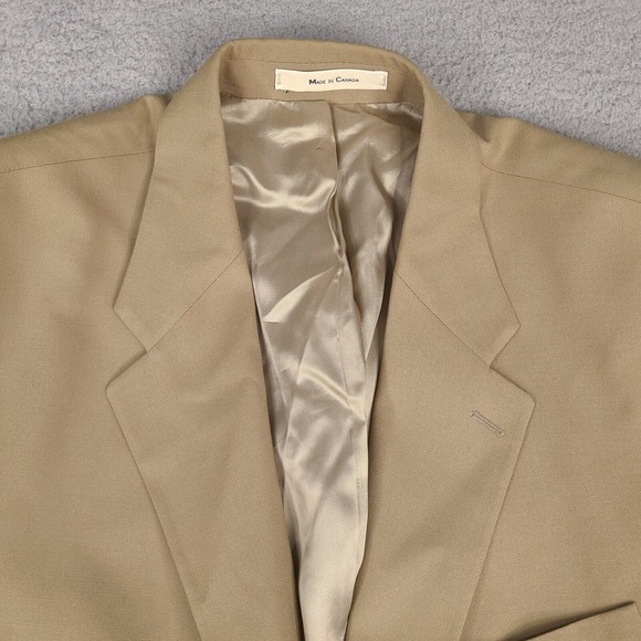 Vintage Chaps Ralph Lauren Blazer Mens‎ 46T Brown Tan Wool Sport Coat Jacket - Picture 6 of 16